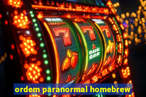 ordem paranormal homebrew